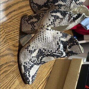 Steve Madden Snakeskin Ankle Boots